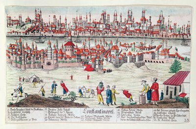 Panoramic View of Constantinople by German School